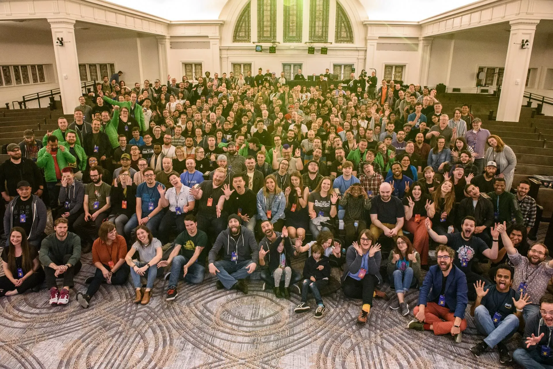 CascadiaJS 2019 family photo
