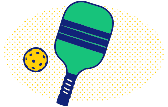 illustration of a pickleball racquet