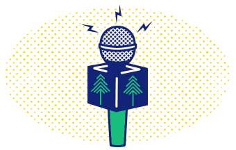 illustration of a microphone